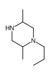 Piperazine, 2,5-dimethyl-1-propyl- (9CI) structure