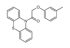 2-(3-methylphenoxy)-1-phenothiazin-10-ylethanone Structure