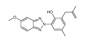 2-(5-methoxy-2H-1,2,3-benzotriazol-2-yl)-4-methyl-6-(2-methylprop-2-enyl)phenol结构式