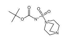 (1,4-diazabicyclo[2.2.2]octan-1-ium-1-ylsulfonyl)(tert-butoxycarbonyl)amide结构式