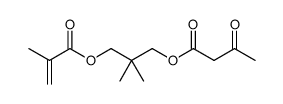 3-(methacryloyloxy)-2,2-dimethylpropyl 3-oxobutanoate结构式