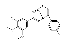 6-(4-methylphenyl)-2-(3,4,5-trimethoxyphenyl)-[1,3]thiazolo[3,2-b][1,2,4]triazole Structure