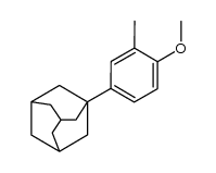 1-(4-methoxy-3-methyl-phenyl)-adamantane结构式