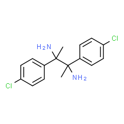 2,3-双(4-氯苯基)丁烷-2,3-二胺结构式