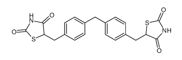 4,4'-bis[(2,4-dioxo-5-thiazolidinyl)methyl]diphenylmethane Structure