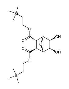 bis[2-(trimethylsilyl)ethyl] (2-exo,3-endo,5-exo,6-exo)-5,6-dihydroxy-7-oxabicyclo[2.2.1]heptane-2,3-dicarboxylate Structure