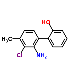 2'-Amino-3'-chloro-4'-methyl-2-biphenylol结构式