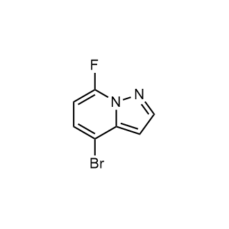 4-溴-7-氟吡唑并[1,5-a]吡啶结构式