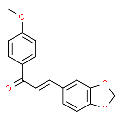 3-(1,3-BENZODIOXOL-5-YL)-1-(4-METHOXYPHENYL)-2-PROPEN-1-ONE结构式