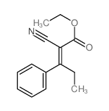 2-Pentenoic acid,2-cyano-3-phenyl-, ethyl ester结构式