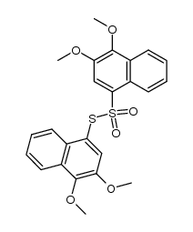 S-3',4'-dimethoxy-1'-naphthyl-3,4-dimethoxynaphthalene-1-thiosulfonate Structure
