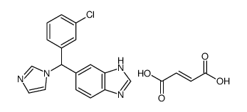 5-[(3-Chlorophenyl)(1H-imidazol-1-yl)methyl]-1H-benzimidazole (2E )-2-butenedioate (1:1)结构式