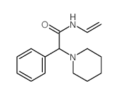 1-Piperidineacetamide,N-ethenyl-a-phenyl- Structure