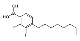 (2,3-difluoro-4-octylphenyl)boronic acid Structure