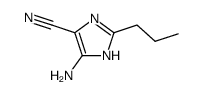 1H-Imidazole-4-carbonitrile,5-amino-2-propyl-(9CI) structure