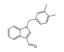 1-(3,4-Dimethyl-benzyl)-1H-indole-3-carbaldehyde结构式