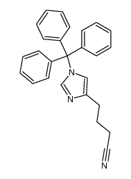 4-(1-trityl-1H-imidazol-4-yl)butyronitrile Structure