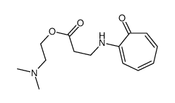 N-(7-Oxo-1,3,5-cycloheptatrien-1-yl)-β-alanine 2-(dimethylamino)ethyl ester structure