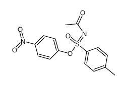 p-nitrophenyl N-acetyl-p-tolueneiminosulphonate结构式