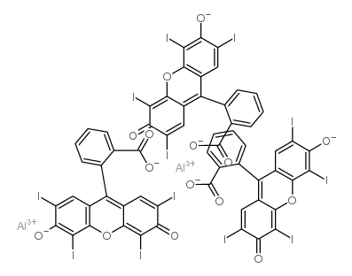 aluminum,2-(2,4,5,7-tetraiodo-3-oxido-6-oxoxanthen-9-yl)benzoate结构式