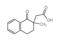 2-Naphthaleneaceticacid, 1,2,3,4-tetrahydro-2-methyl-1-oxo- Structure