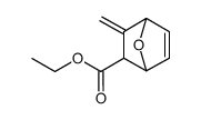 Ethyl (+/-)-3-methylene-7-oxabicyclo(2.2.1)hept-5-ene-2-carboxylate结构式