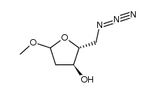 methyl 5-azido-2,5-dideoxy-D-erythro-pentofuranoside Structure