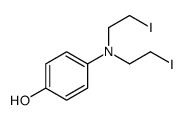4-[bis(2-iodoethyl)amino]phenol结构式