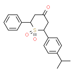 Tetrahydro-2-[4-(1-methylethyl)phenyl]-6-phenyl-4H-thiopyran-4-one 1,1-dioxide picture