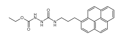 1-Ethoxycarbonyl-4-(3-pyren-1ylpropyl)semicarbazide Structure