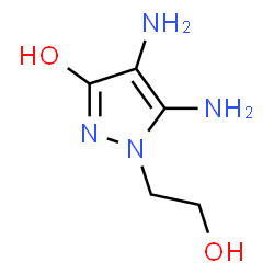 3H-Pyrazol-3-one,4,5-diamino-1,2-dihydro-1-(2-hydroxyethyl)- picture