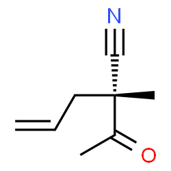 4-Pentenenitrile, 2-acetyl-2-methyl-, (R)- (9CI)结构式