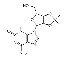 O2',O3'-isopropylidene-isoguanosine Structure