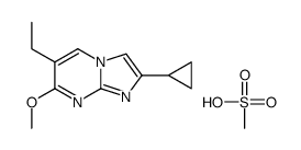2-cyclopropyl-6-ethyl-7-methoxyimidazo[1,2-a]pyrimidine,methanesulfonic acid结构式