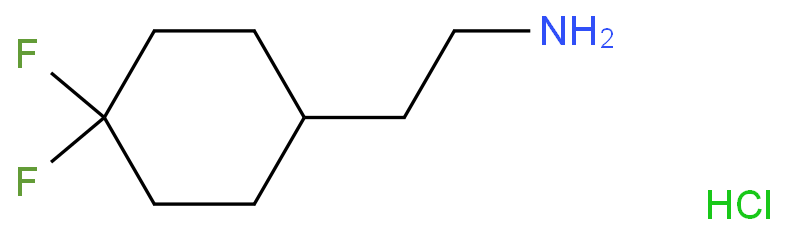 2-(4,4-difluorocyclohexyl)ethan-1-aminehydrochloride Structure