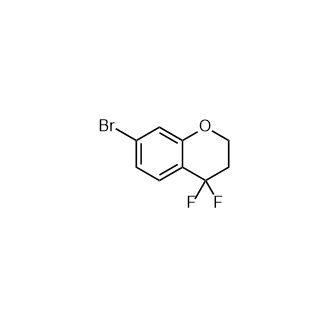 7-Bromo-4,4-difluorochroman Structure