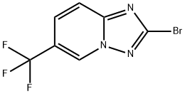 2-溴-6-(三氟甲基)-[1,2,4]三唑并[1,5-A]吡啶结构式