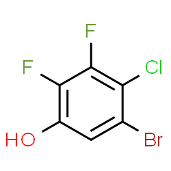5-Bromo-4-chloro-2,3-difluorophenol结构式