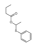 1-phenylsulfanylethyl butanoate Structure