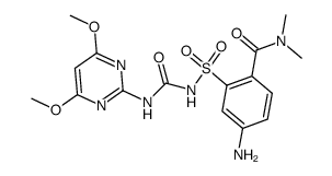N,N-dimethyl-4-amino-2-[[[[(4,6-dimethoxypyrimidin-2-yl)amino]carbonyl]amino]sulfonyl]benzamide Structure