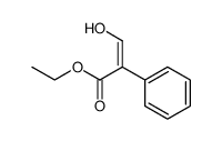 ethyl 3-hydroxy-2-phenylprop-2-enoate结构式