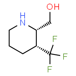 Cis-(3-(Trifluoromethyl)Piperidin-2-Yl)Methanol Structure