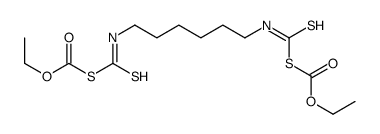 ethyl 6-(ethoxycarbonylsulfanylcarbothioylamino)hexylcarbamothioylsulfanylformate Structure