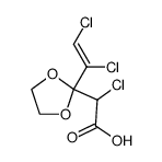 (Z)-2,4,5-trichloro-3,3-ethylenedioxy-4-pentenoic acid结构式