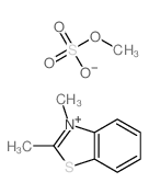 2,3-dimethylbenzothiazole; sulfooxymethane结构式