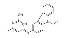 4-[(9-ethylcarbazol-3-yl)amino]-6-methyl-1H-pyrimidin-2-one Structure