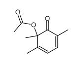 6-Acetoxy-2,5,6-trimethyl-2,4-cyclohexadien-1-on结构式