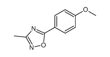 5-(4-methoxyphenyl)-3-methyl-1,2,4-oxadiazole结构式