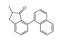 2-methyl-7-(1-naphthyl)-1-indanone结构式