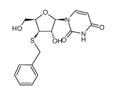1-(3-S-Benzyl-3-thio-β-D-xylofuranosyl)uracil结构式